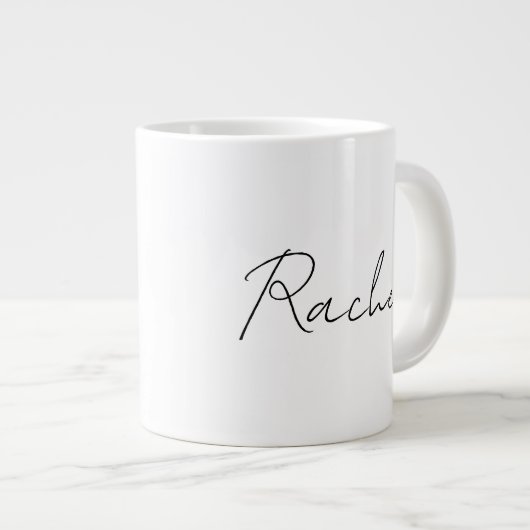 Rustikales Wasserfarben Hirsch und Botanische Weih Jumbo-Tasse (Vorderseite Rechts)