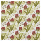 Rustikales Wasserfarben-Tulpen-Blumenmuster MH26 Stoff (Muster)
