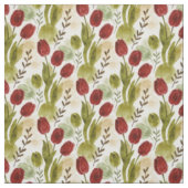 Rustikales Wasserfarben-Tulpen-Botanik-Muster MH26 Stoff (Muster)