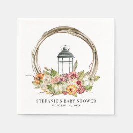 Rustikales Wasserfarbenfall Harvest Wreath Baby Du Serviette