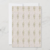 Rustikales Wasserfarbenfall Türkei Erntedank Abend Einladung (Rückseite)