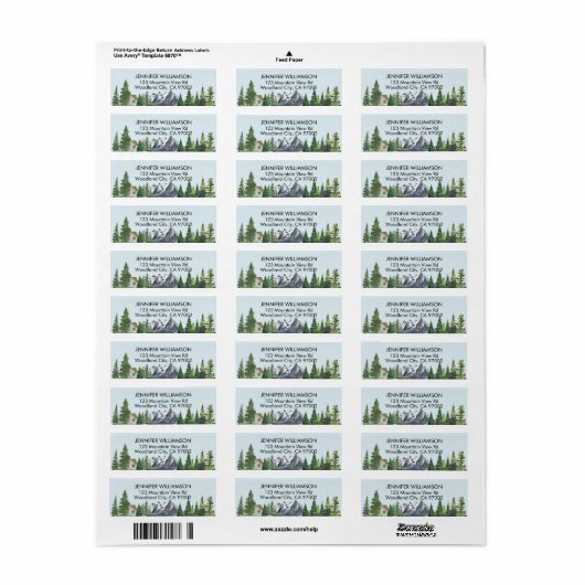 Rustikales Wasserfarbengebirge (Vorne)