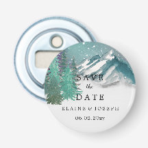 Rustikales Wasserfarbengebirge Save the Date See