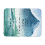 Rustikales Wasserfarbengebirge Save the Date See Magnet (Horizontal)