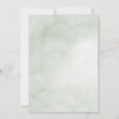 Rustikales Wasserfarbenhaus Italien Save the Date Einladung (Rückseite)