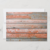 Rustikales Wasserfarbenherd Blumenholz Save the Da Date (Rückseite)