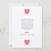 Rustikales Wasserfarbenherz Dankeskarte (Vorderseite)