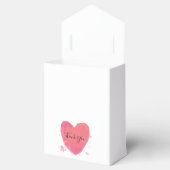 Rustikales Wasserfarbenherz Geschenkschachtel (Geöffnet)