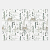 Rustikales Wasserfarbenland Kariert mit Name Geschenkpapier Set (Vorderseite 2)