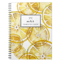 Rustikales Wasserfarbenmuster Lemon Slices Muster