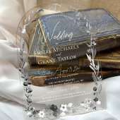 Rustikales Wasserfarbenspiel Boho Blumen Elegante  Acryleinladungen