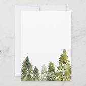 Rustikales Wasserfarbgebirge Pinakothek Probe Aben Einladung (Rückseite)