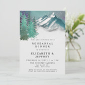 Rustikales Wasserfarbgebirge Pinakothek Probe Aben Einladung (Stehend Vorderseite)