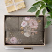 Rustikales Wasserfarbskript Ephemera Decoupage Seidenpapier (Geschenk)