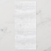 Rustikales Watercolor Sukkulent Wüstenhochzeitmenü Programm (Rückseite)