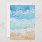 Rustikales Watercolor Summer Sea Beach Brautparty Einladung (Rückseite)