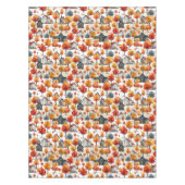 Rustikales Watercolor Wald Village Muster Tischdecke (Vorderseite)