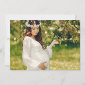 Rustikales Watercolor Woodland Animals Dusche Foto Einladung (Rückseite)