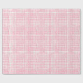 Rustikales Weave-Muster Modernes Hübsches Rosa Geschenkpapier (Flach)