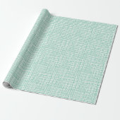 Rustikales Webmuster Modern Aquablau Geschenkpapier (Ungerollt)