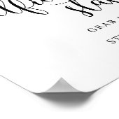 Rustikales Wedding Selfie Station-Zeichen Poster (Ecke)