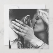 Rustikales Wedding Wood Grain Save the Date Foto (Rückseite)