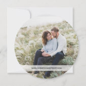 Rustikales Wedding Wood Save the Date Foto Einladung (Rückseite)