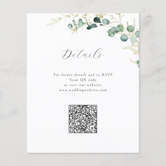 Rustikales Weidenbudget in einer Hochzeit (Rückseite)