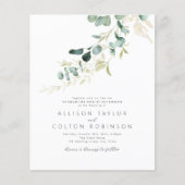 Rustikales Weidenbudget in einer Hochzeit (Vorderseite)