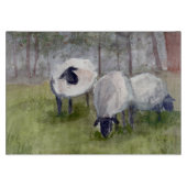 Rustikales Weideschaf Schneidebrett (Vorderseite)