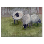 Rustikales Weideschaf Schneidebrett (Vorderseite)
