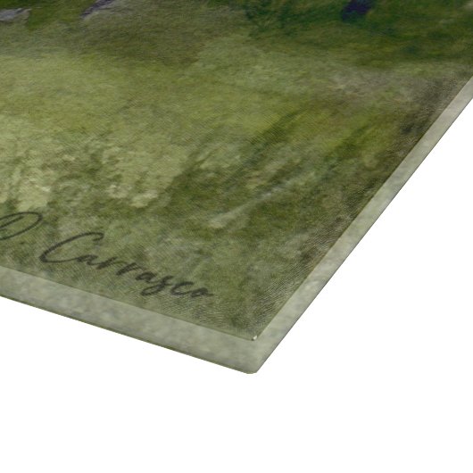 Rustikales Weideschaf Schneidebrett (Ecke)