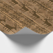 Rustikales Weihnachten Geschenkpapier (Ecke)