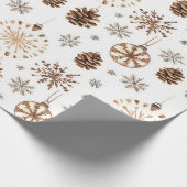 Rustikales Weihnachten Geschenkpapier (Ecke)
