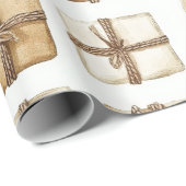 Rustikales Weihnachten Geschenkpapier (Rolleneckpunkt)
