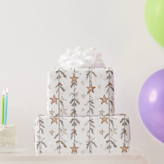 Rustikales Weihnachten Geschenkpapier (Partygeschenke)