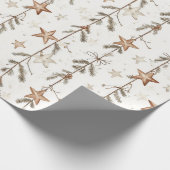 Rustikales Weihnachten Geschenkpapier (Ecke)