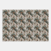 Rustikales Weihnachten Geschenkpapier Set (Vorderseite)