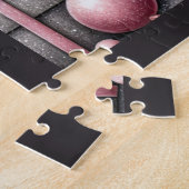 Rustikales Weihnachten Highland-Kuh Puzzle (Seite)