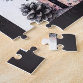 Rustikales Weihnachten Highland-Kuh Puzzle (Seite)