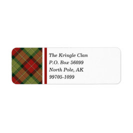 Rustikales Weihnachten Kariert