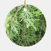 Rustikales Weihnachten Keramik Ornament (Hinten)