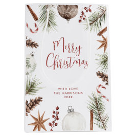 Rustikales Weihnachten Mittlere Geschenktüte