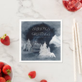 Rustikales Weihnachten Modernes Corporate Office-P Serviette (Beispiel)