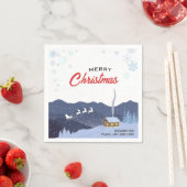 Rustikales Weihnachten | Neues Jahr glücklich | We Serviette (Beispiel)