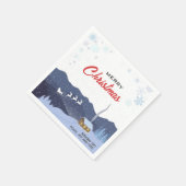 Rustikales Weihnachten | Neues Jahr glücklich | We Serviette (Ecke)