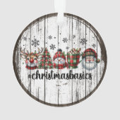 Rustikales Weihnachten Ornament (Rückseite)