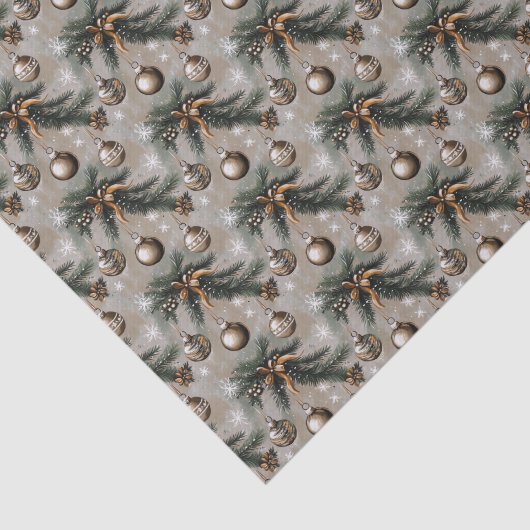 Rustikales Weihnachten Seidenpapier (Ausschnitt)