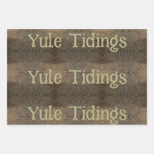 Rustikales Weihnachten-Tipppapier Geschenkpapier Set (Vorderseite 3)