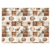 Rustikales Weihnachten Tischdecke (Vorderseite (Horizontal))